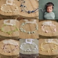 thumbnail image 5 of CANKER Newborn Photography Prop Baby Pearl Headband Princess Infant Headdress Hair Band, 5 of 15