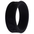 thumbnail image 2 of Anillo de boda con flores de silicona - Negro de ROQ para mujer - Anillo de 7 mm, 2 of 2