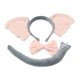 thumbnail image 2 of Accesorios de disfraz Salvador aro para la cabeza Diadema con orejas Cola de Pajarita traje de cosplay, 2 of 10