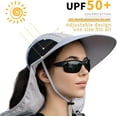 thumbnail image 6 of Sun Hat for Men Women with Neck Flap,UPF 50+ UV Protective Hiking Fishing Hats,Wide Brim Sun Hat for Women&Men, 6 of 6