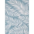 thumbnail image 1 of Unique Loom Outdoor Botanical Bohemian Leaves Rug 7' x 10' Rectangle Blue/Ivory, 1 of 1