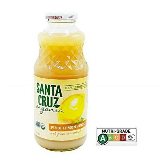 Santa Cruz, Lemon 100% Organic Juice, 16 Fl Oz