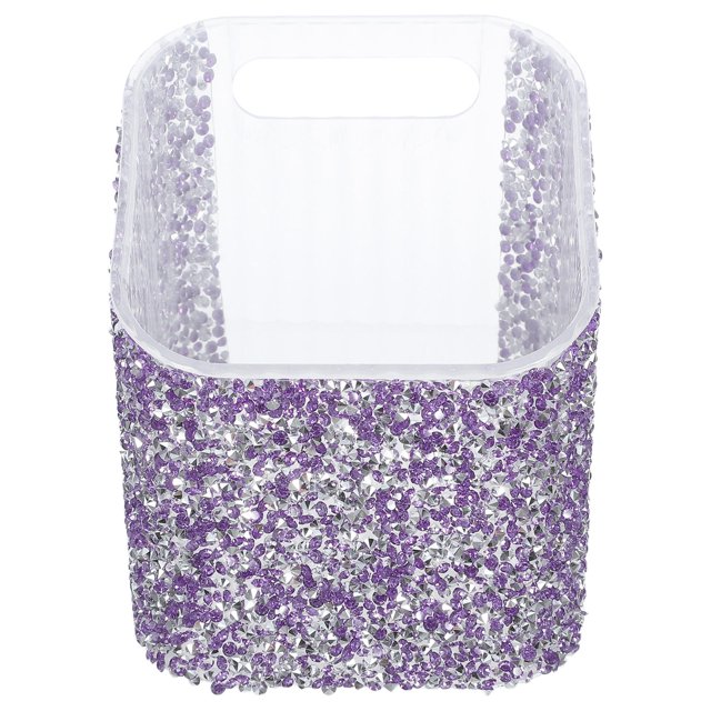 EXHUMKY Organizador Para Con Soporte De Adhesivo Y Rhinestones En Color Violeta