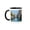 Black/White, variant on 3drose, Landscape of Corinth Canal, Greece, Europe, 11oz Mug