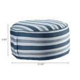 thumbnail image 3 of Outdoor Inflatable Pouf Striped Blue, 3 of 3