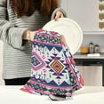 thumbnail image 6 of Coolnut Aztec Geometric Kitchen Dish Towel Set of 1, Super Absorbent Soft Drying Cloth Tea Bar Towels, 28 x 18 Inch, 6 of 6