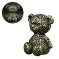 thumbnail image 3 of ColoMX Home Scene Layout Prop Desktop Brass Brass Oso Adorno Bear Forma Decoración, 3 of 8