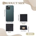 thumbnail image 2 of 4 Pairs Black High Heel Patch Square Shoe Heel Repair 2.5x2.5 Inch Shoe Repair Rubber Patch Square Non-Slip High Heels Replacement Applique Shoes Bottom Repairing Material, 2 of 5
