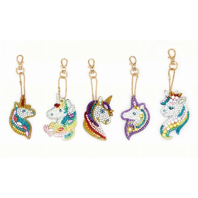 LLavero de pintura de diamantes DIY, colgante de bolso de dama, Animal de dibujos animados, pintura de diamantes para niños, adorno de árbol de Navidad, regalo