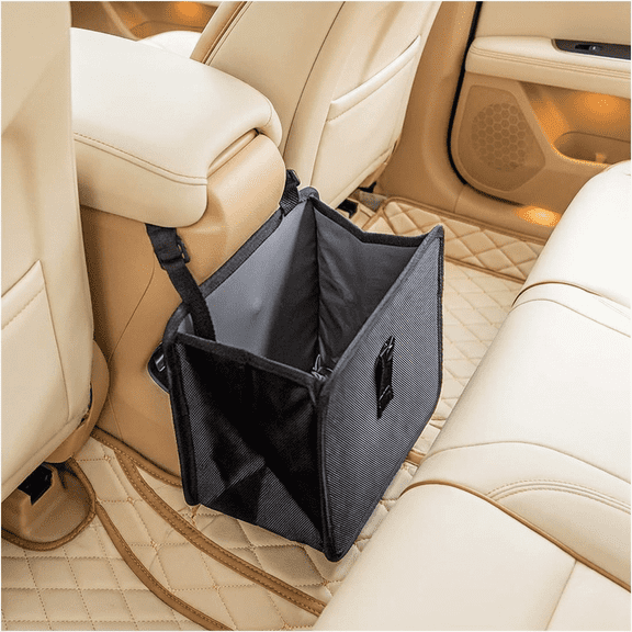 Foldable Hanging Trash Can Waterproof Leakproof Storage Bag Large Capacity Car Interior Accessory