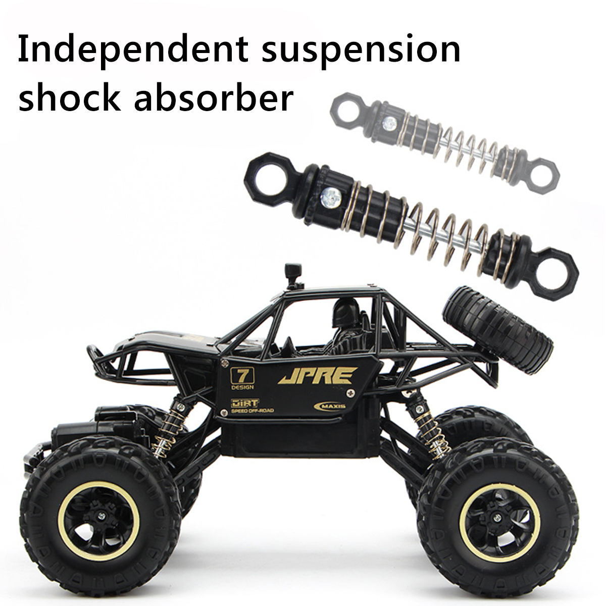 1:16 Alloy Remote Controls Car Monster Trucks, 4WD Climbing RC Cars Off Road, RC Crawler Toys for Boys Kids Gifts - image 6 of 11