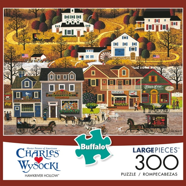 Buffalo Games Charles Wysocki Hawkriver Hollow 300 Piece Jigsaw