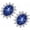 Black Vermeil, variant on Oval Star Sapphire Earrings Elegant Blue Star Design 925 Sterling Silver Timeless Jewelry Perfect for Brides and Special Occasions Silver