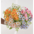 thumbnail image 4 of Artificial Daisy Polish Flowers Bouquet for Vase Home Decor, Realistic Silk Flowers for Wedding Centerpiece Decoration, Yellow White Faux Flowers for Table Arrangement, 1 Flower, 4 of 6