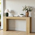 thumbnail image 3 of Tcbosik 63 inch Long Console Table, Narrow Sofa Table, Farmhouse Behind Couch Table, Entryway Table for Living Room, Hallway, Foyer, Oak, 3 of 10