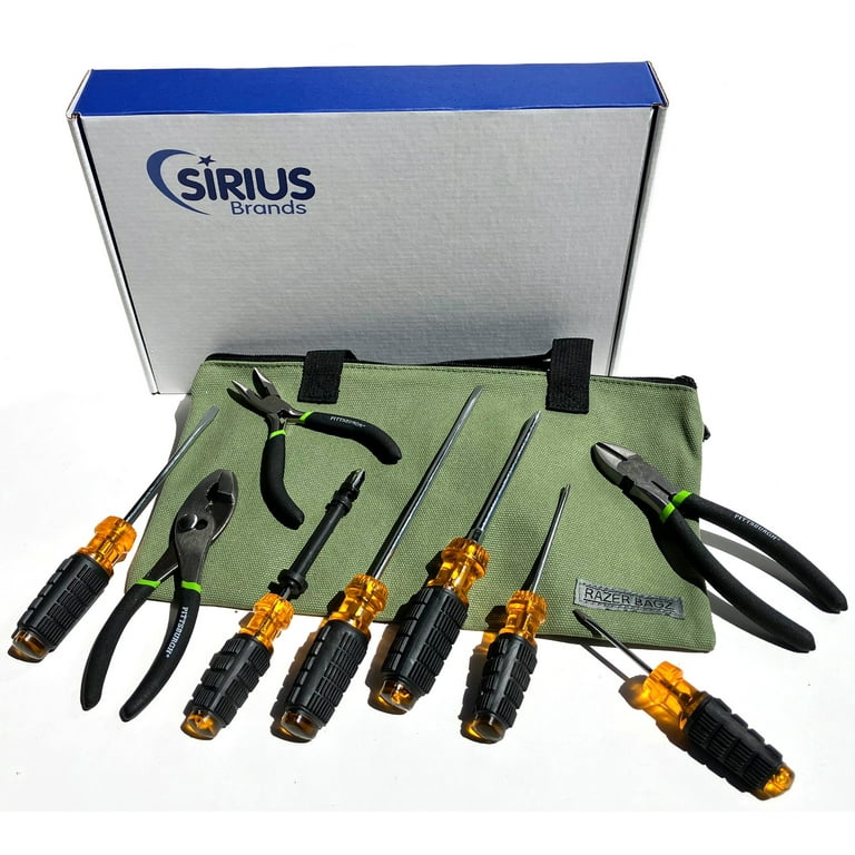10 Piece Screwdriver and Plier Tool Set with Tool Bag - Pittsburgh
