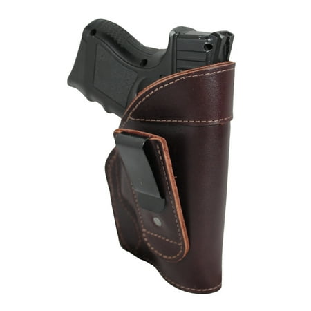 Barsony Right Burgundy Leather Tuckable IWB Holster Size 16 Beretta Glock HK S&W Springfield Compact 9 40