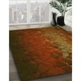 thumbnail image 3 of Ahgly Company Machine Washable Indoor Rectangle Transitional Mahogany Brown Area Rugs, 8' x 12', 3 of 7