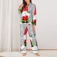 thumbnail image 2 of Balery Merry Christmas Gnome1 Conjunto de Pijama con Estampado para Mujer, Conjunto de Dos Piezas con Manga Larga, Ropa de Dormir Suave con Bolsillos, Pijamas Cómodos-Medium, 2 of 7
