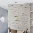 thumbnail image 5 of Lalia Home 9.25" Studio Loft 1-Light Adjustable Hanging Clear Glass Pendant Fixture, Gold, 5 of 8