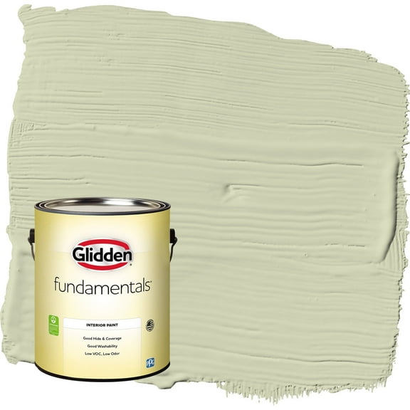 Glidden Fundamentals Pickling Spice / Green Flat Interior Paint, 1 Gallon