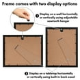 thumbnail image 3 of Americanflat 9x12 Picture Frame with Shatter-Resistant Glass with 6x8 Mat Display Photo Signature - Black, 3 of 7