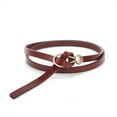 thumbnail image 2 of Cinturón de cuero Jumpingount para mujer rojo longitud ajustable, 2 of 6
