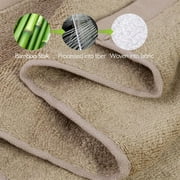 JML Bath Towel Sets, 2 Piece Bamboo Towels, Ultra Soft Touch and Absorbent Towels 27 x 55 inches (Tan)