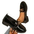 thumbnail image 6 of Wowcloth British Style Loafers for Women – Comfortable Round Toe with Low Block Heel for Casual Versatile Autumn Winter Wear, 6 of 9