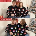 thumbnail image 4 of Ugly Christmas Sweaters for Women Men,2024 Light Up Ugly Christmas Sweaters for Couples,Funny Novelty Pullover Xmas Sweater, 4 of 6