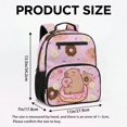 thumbnail image 7 of Jeiento Capybara 13.5 Inch Preschool Backpack for Toddler, Donut Lightweight Kids School Bag for 2-5 Year Old Girls, Bookbag for Travel with Storage Pockets, 7 of 7