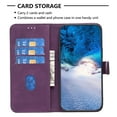 thumbnail image 2 of ELEHOLD Wallet Case for Google Pixel 7a, Embossed Pattern Flip Folio Card Slots Kickstand Magnetic Clasp Premium Leather Wallet Case for Google Pixel 7A,Purple, 2 of 8