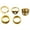 Gold, variant on 5PCS Vintage Women's Rings Set Bohemian Retro Hollow Flower Boho Stackable Chunky Rings Set Knuckle Fashion Gifts Jewelry for Women