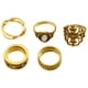 thumbnail image 2 of Anillos para mujer, regalos para mujer, 5 piezas, vintage, con flor de cristal, estilo tibetano turco, regalo de moda, anillo de bloqueo., 2 of 2