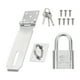 thumbnail image 1 of Juego de Hasp de Candado Uxcell de Acero Inoxidable con Llaves y Tornillos 5", 1 of 7
