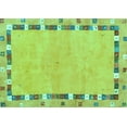 thumbnail image 1 of Ahgly Company Machine Washable Indoor Rectangle Abstract Turquoise Blue Contemporary Area Rugs, 6' x 9', 1 of 4