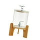 thumbnail image 5 of Dispensador de bebidas para fiestas, dispensador de bebidas de vidrio, dispensador de jugo con bambú Ciervo, 5 of 9