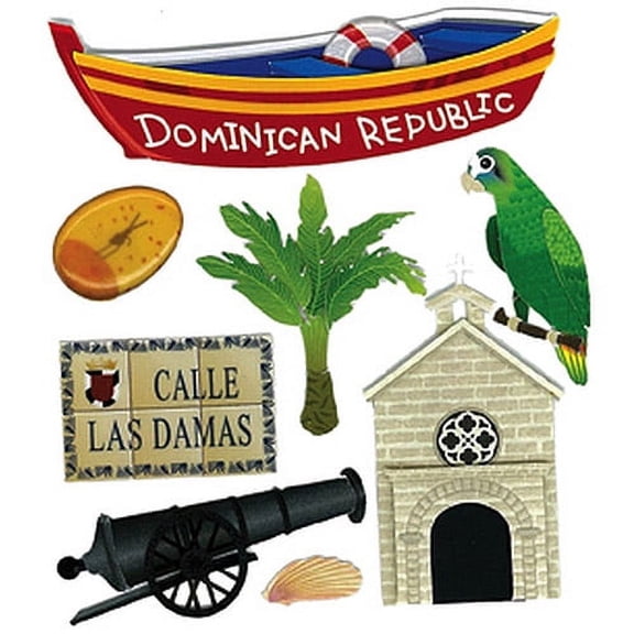 Dominican Republic Stickers By Jolee - EK Success
