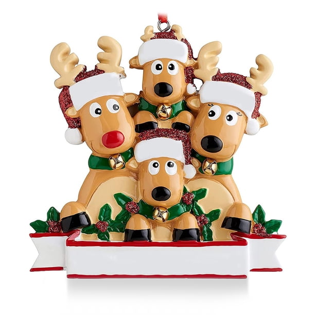 Animal árbol de Navidad adorno colgante lindo chimenea pared Navidad Oficina sala de estar decoración del hogar colgante decorativo 4 animales Inevent HA009187-03