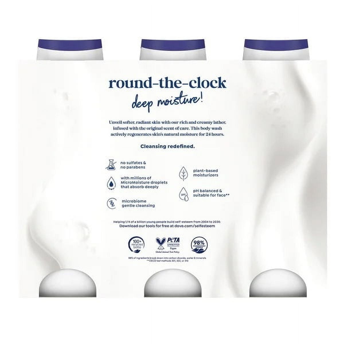 Dove Deep Moisture Body Wash, 23 Fluid Ounce (Pack of 3)