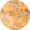 thumbnail image 1 of Ahgly Company Indoor Round Abstract Orange Modern Area Rugs, 6' Round, 1 of 4