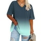thumbnail image 2 of Camisas de Verano para las Mujeres de Manga Corta con Cuello en V de Gran Tamaño, Camisas de Gran Tamaño para las Mujeres, 2 of 4