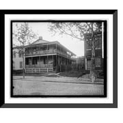 Historic Framed Print, Southern Apartments 123 G, S.W., [Washington, D.C.] formerly a Civil War barracks stood, 17-7/8" x 21-7/8"