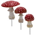 thumbnail image 4 of Chidian 3Pcs Landscape Mushroom Ornaments Resin Noctilucent Mushroom Bonsai Flowerpot Decor, 4 of 8