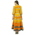 thumbnail image 3 of Bimba Women Cotton Anarkali Kurti Mandarin Collar Flaired Kurti Ethnic Wear Dress, 3 of 4