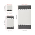 thumbnail image 4 of Beautiful by Drew Barrymore 6-Piece Scallop Bath Towel Set, Soft 100% Cotton, Charcoal, 4 of 4
