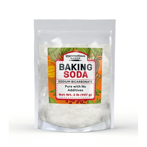 Unpretentious Baking Soda (2 OKA4 lb) Gluten-Free, Baking & Cooking, Leavening Agent, Pure Sodium Bicarbonate