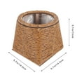 thumbnail image 2 of YuYiSan Rattan Flower Basket Woven Plant Basket Hand Woven Rattan Planter Storage Basket, 2 of 6