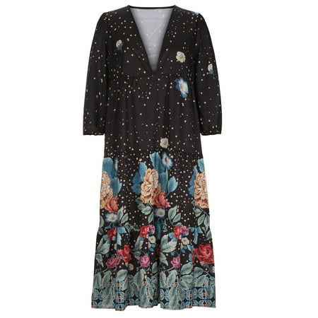 

Spring Dresses for Women 2023 Sexy Shirt Dresses Button Print Corset Dress