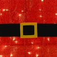 thumbnail image 4 of VEIKOUS  Christmas Animated Santa Claus with Gift Box, Lighted Holiday Decoration W/ 100 LED Lights & Stakes, 4 of 17